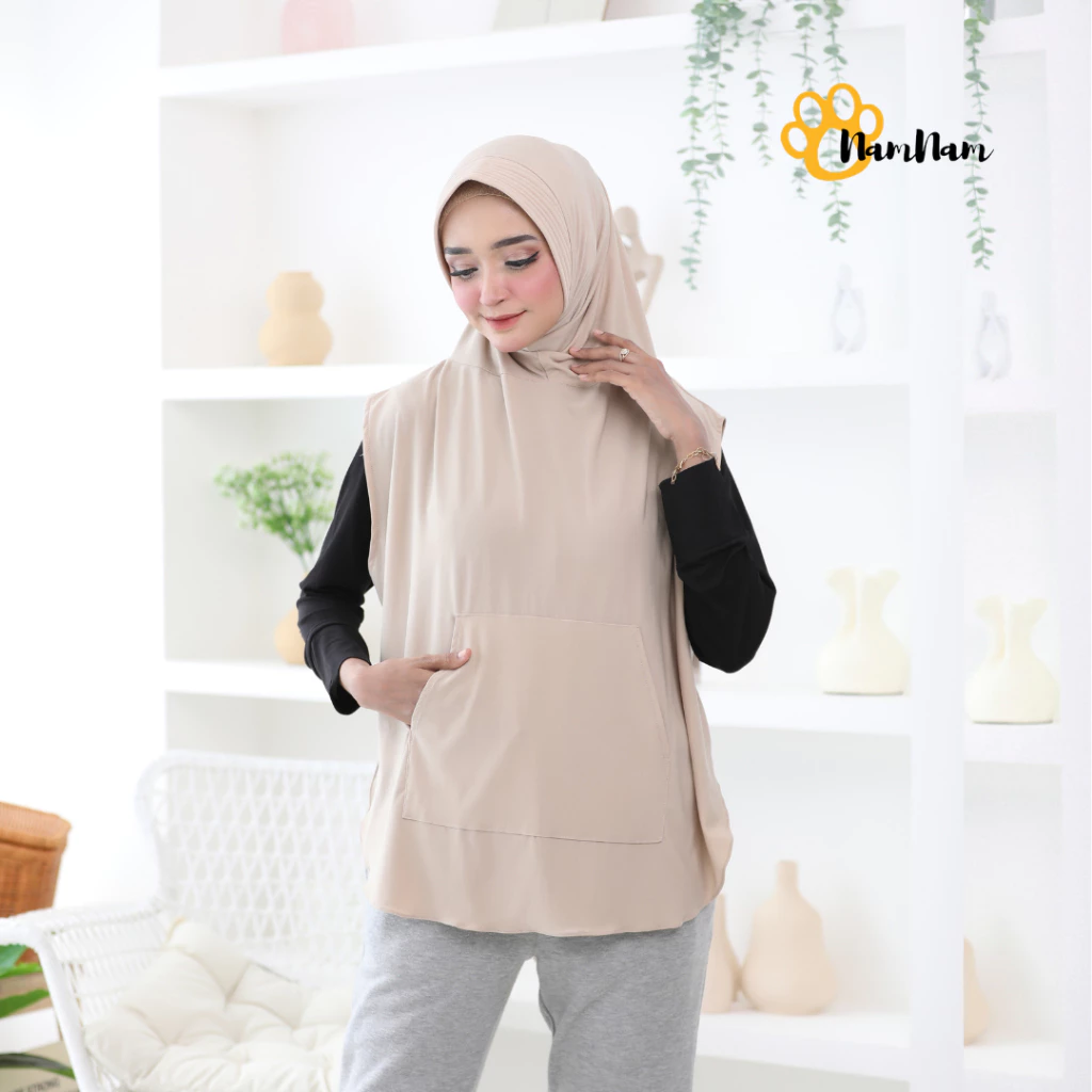 Hijab Sport Saku Kerudung Olahraga Sporty Zeeba Sport Saku - Gambar 6